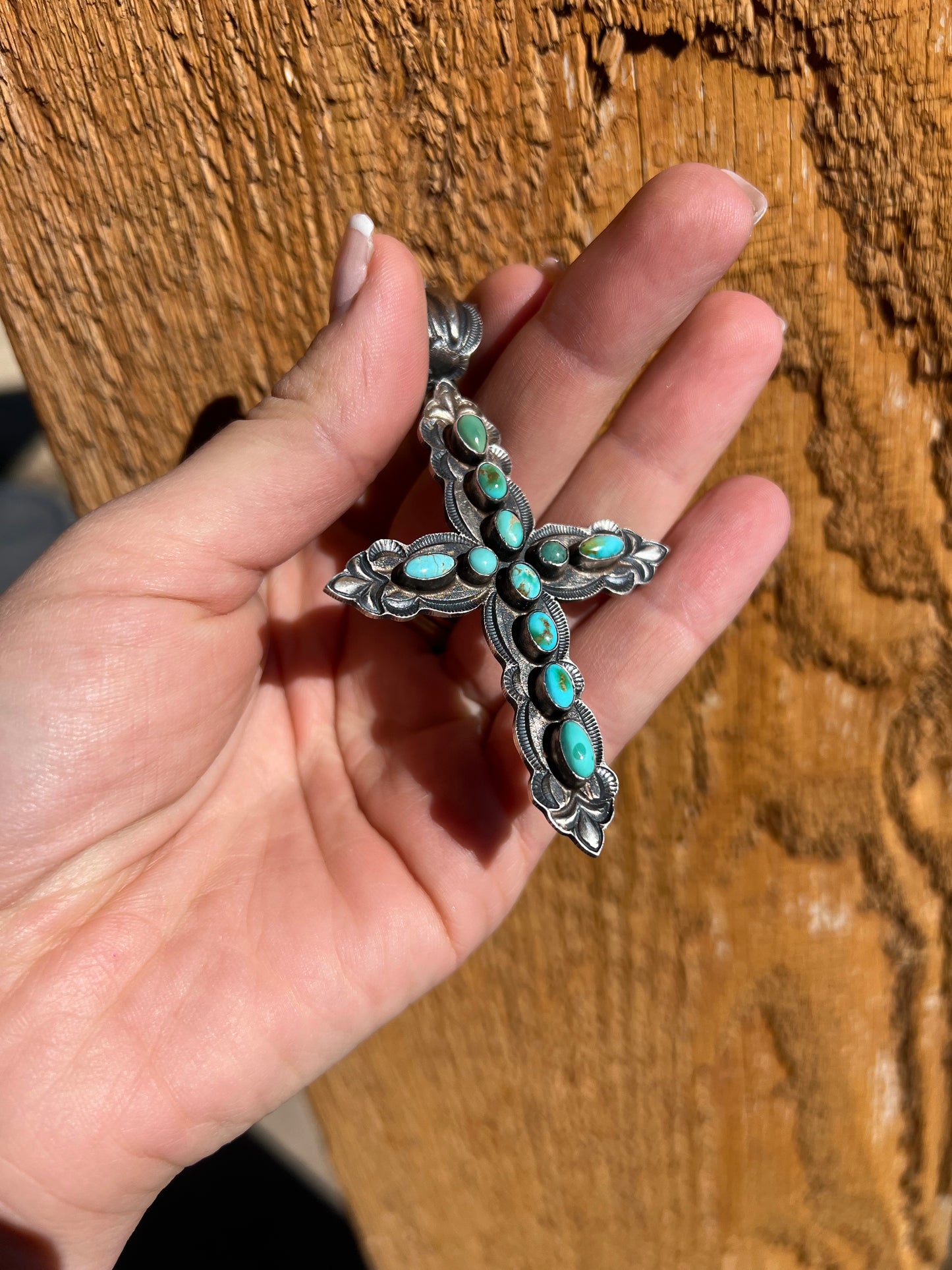 Turquoise Cross Pendant