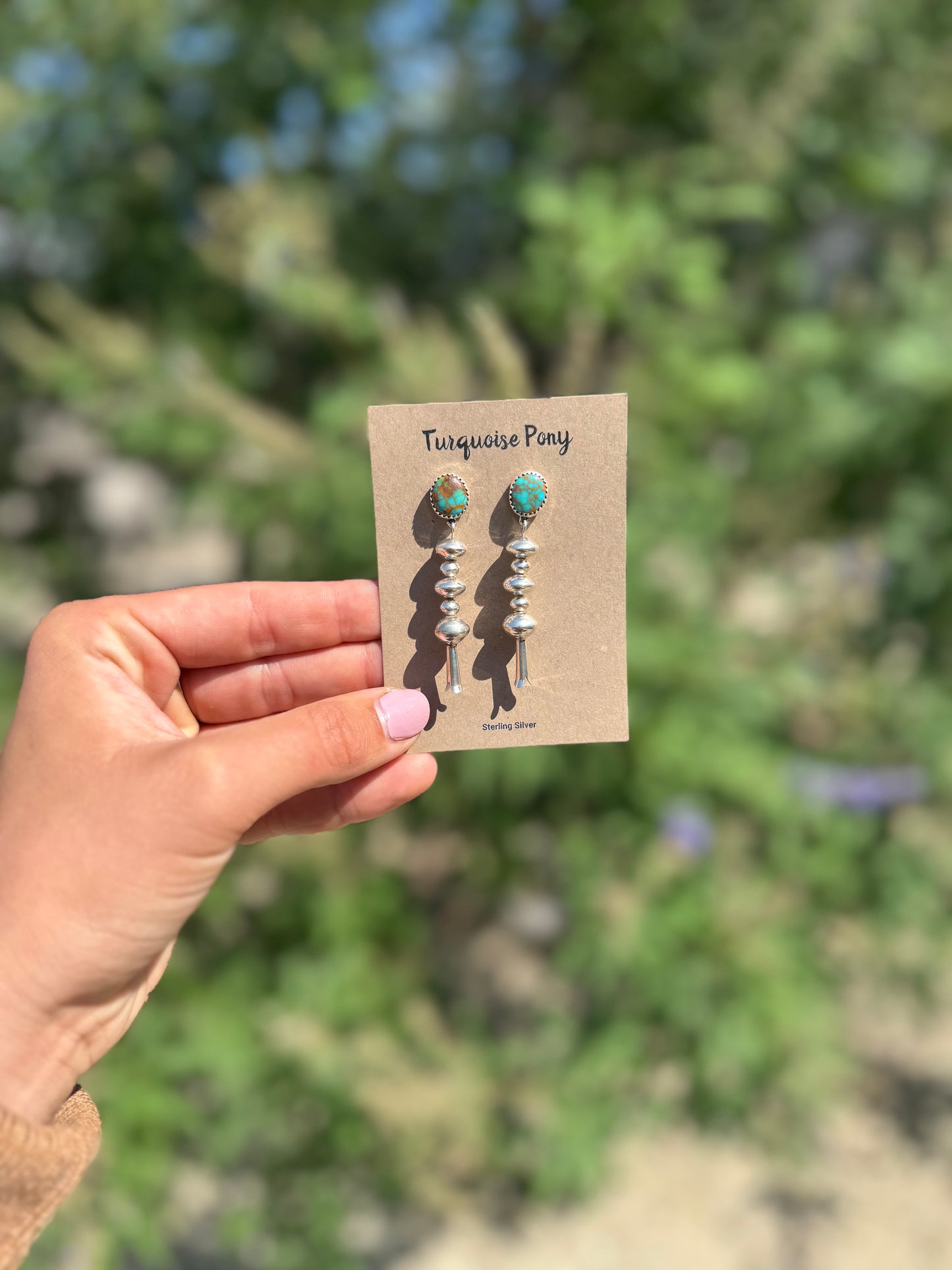Turquoise Blossom Dangles