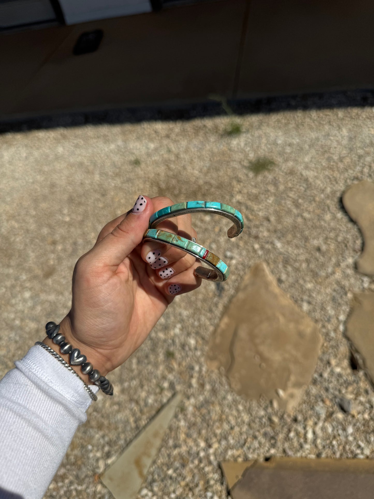 Dawes Cobble Stone Cuffs