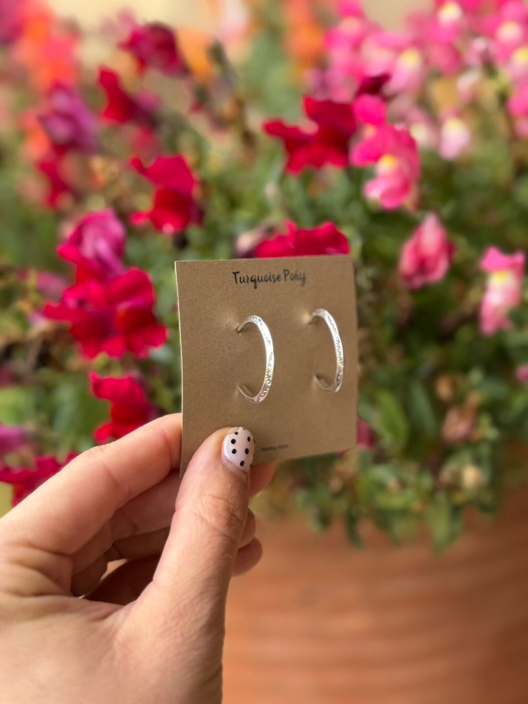 Mini Sterling Silver Hoops