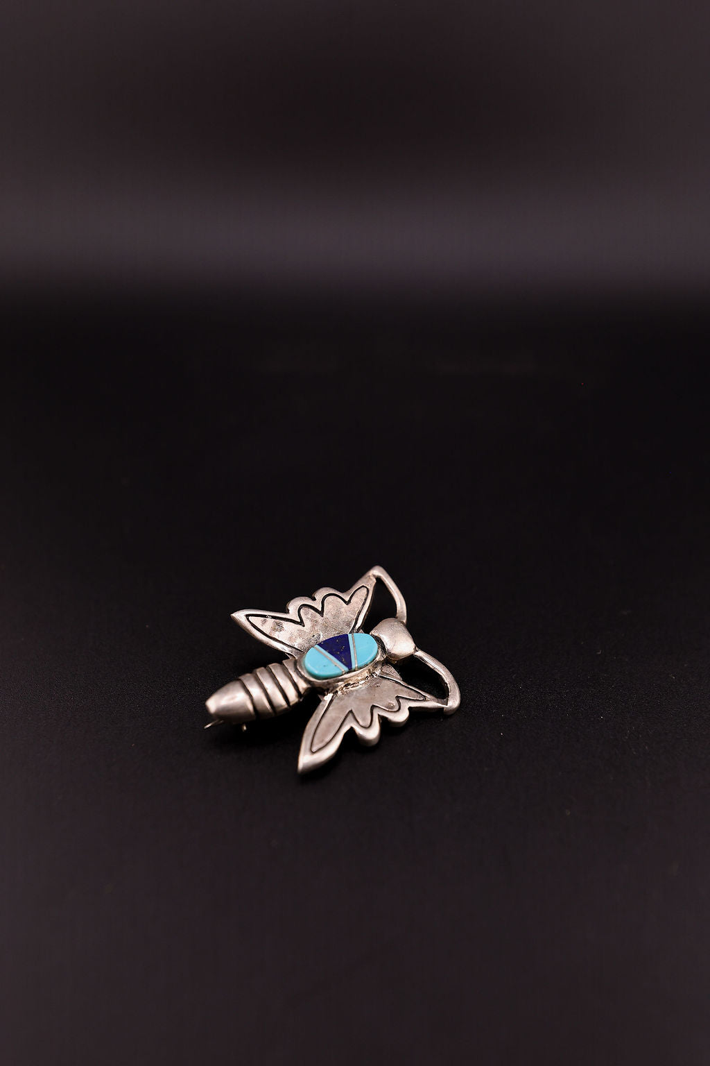 Turquoise and Lapis Brooche