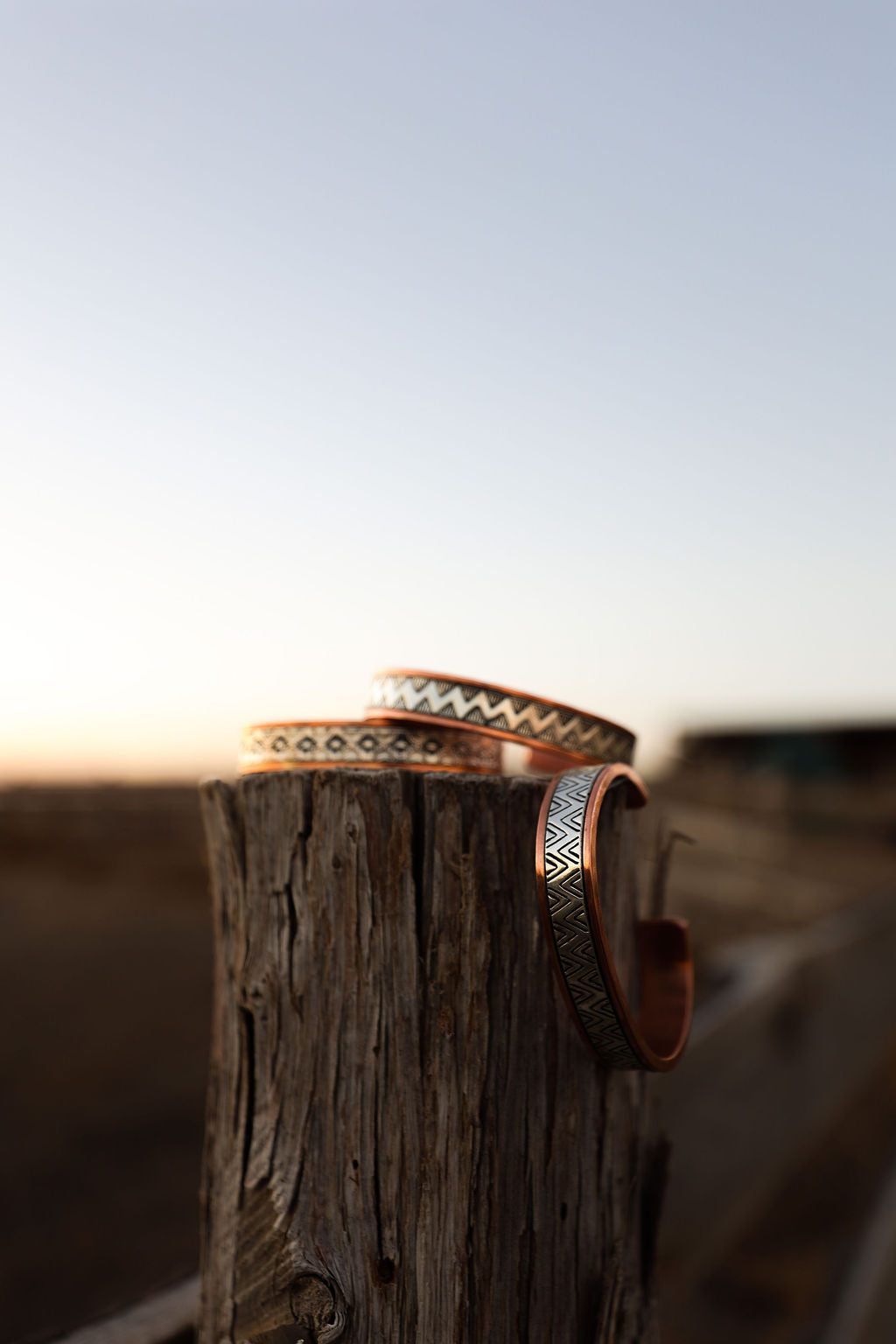 Sterling Silver & Copper Bracelets