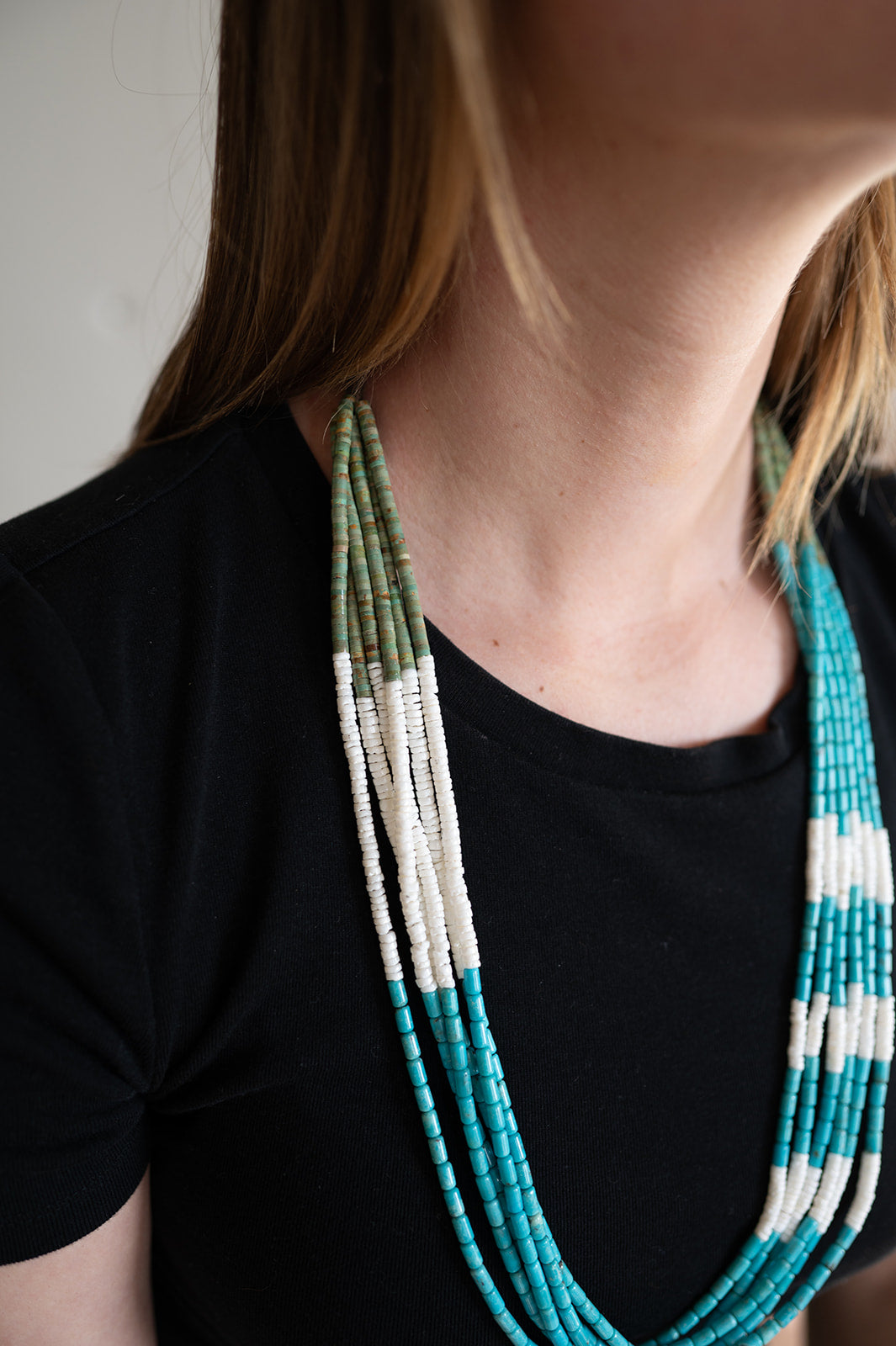 6 Strand Turquoise Necklace