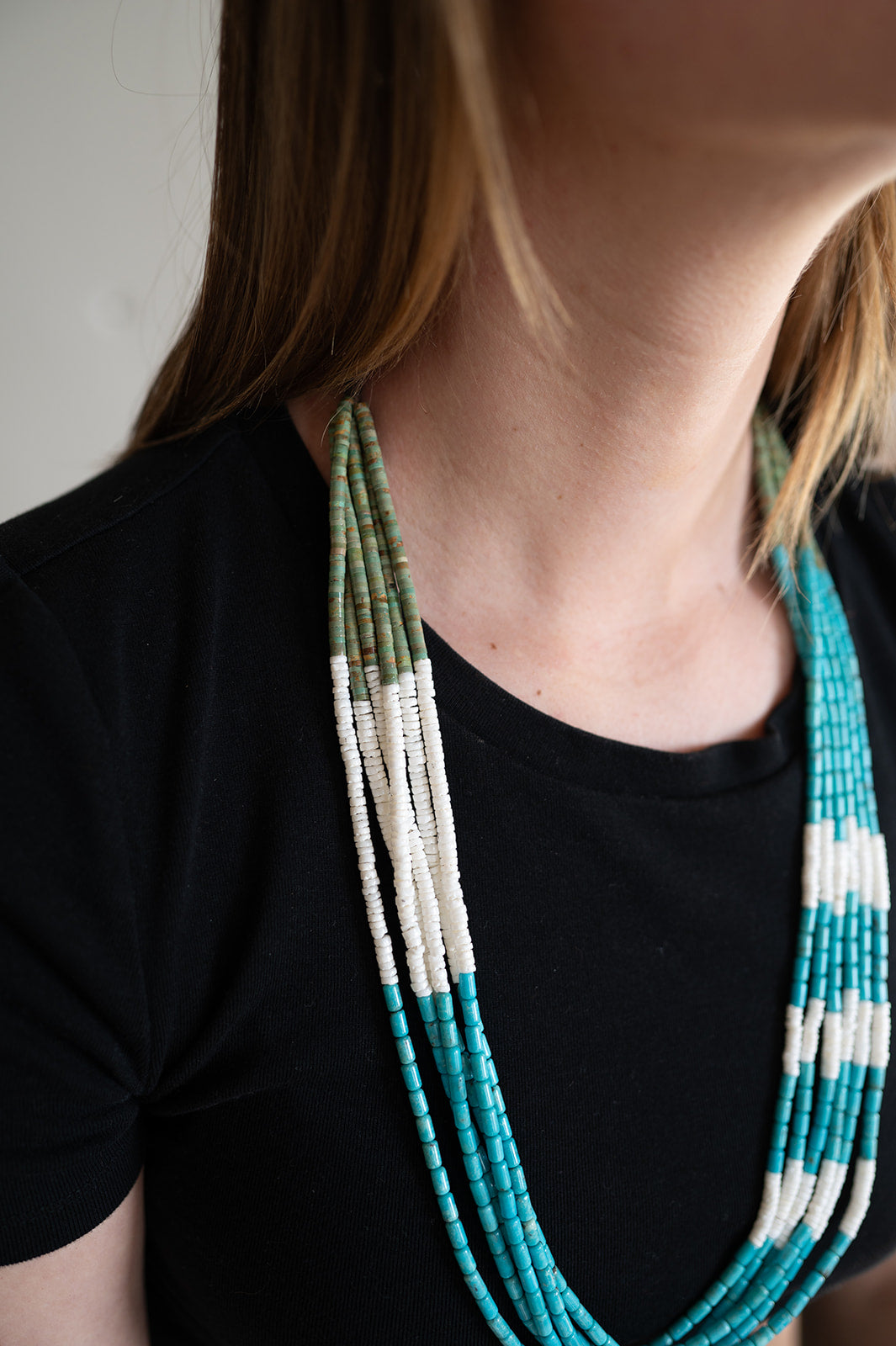 6 Strand Turquoise Necklace
