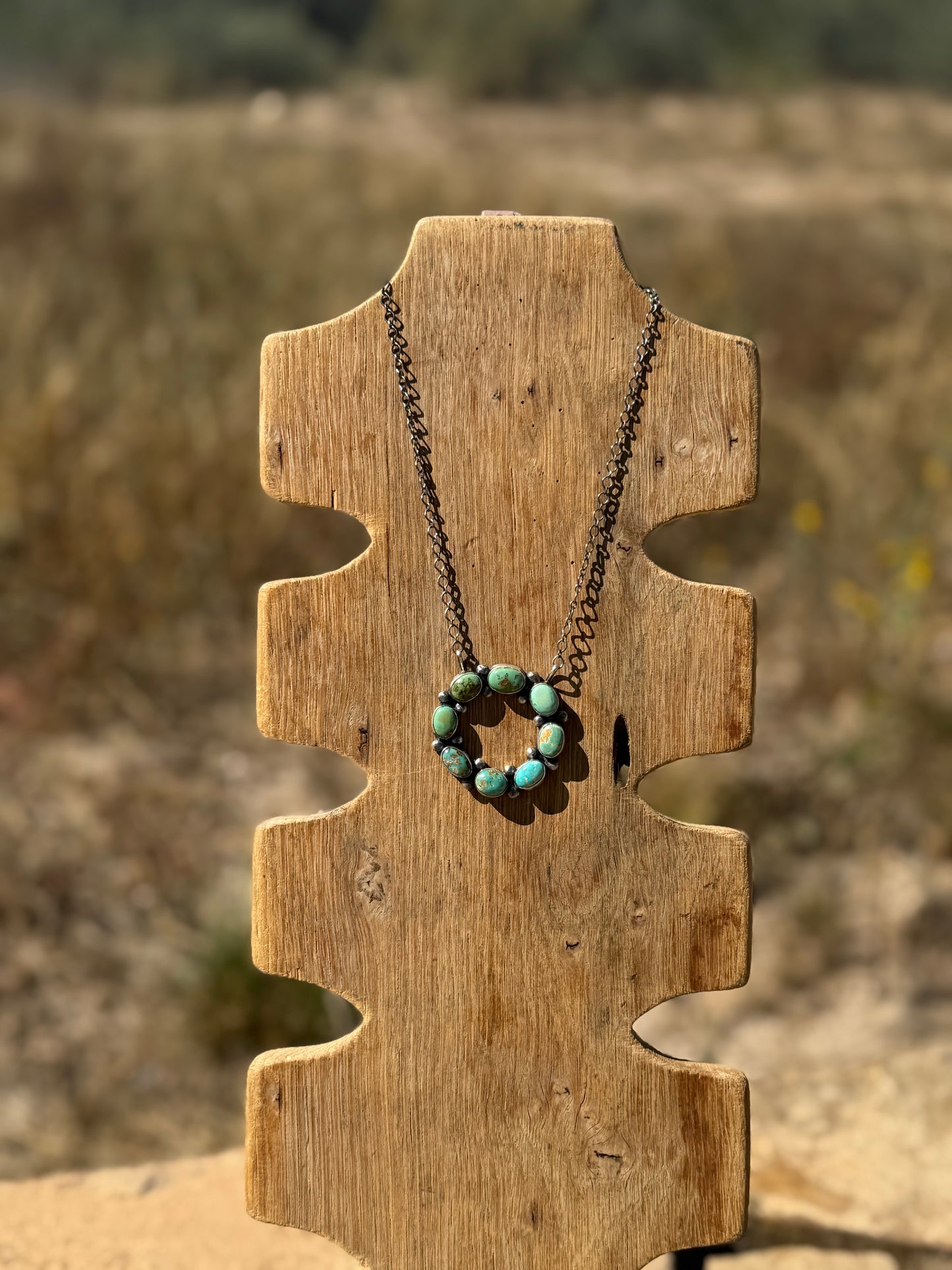 Turquoise Circle Necklaces