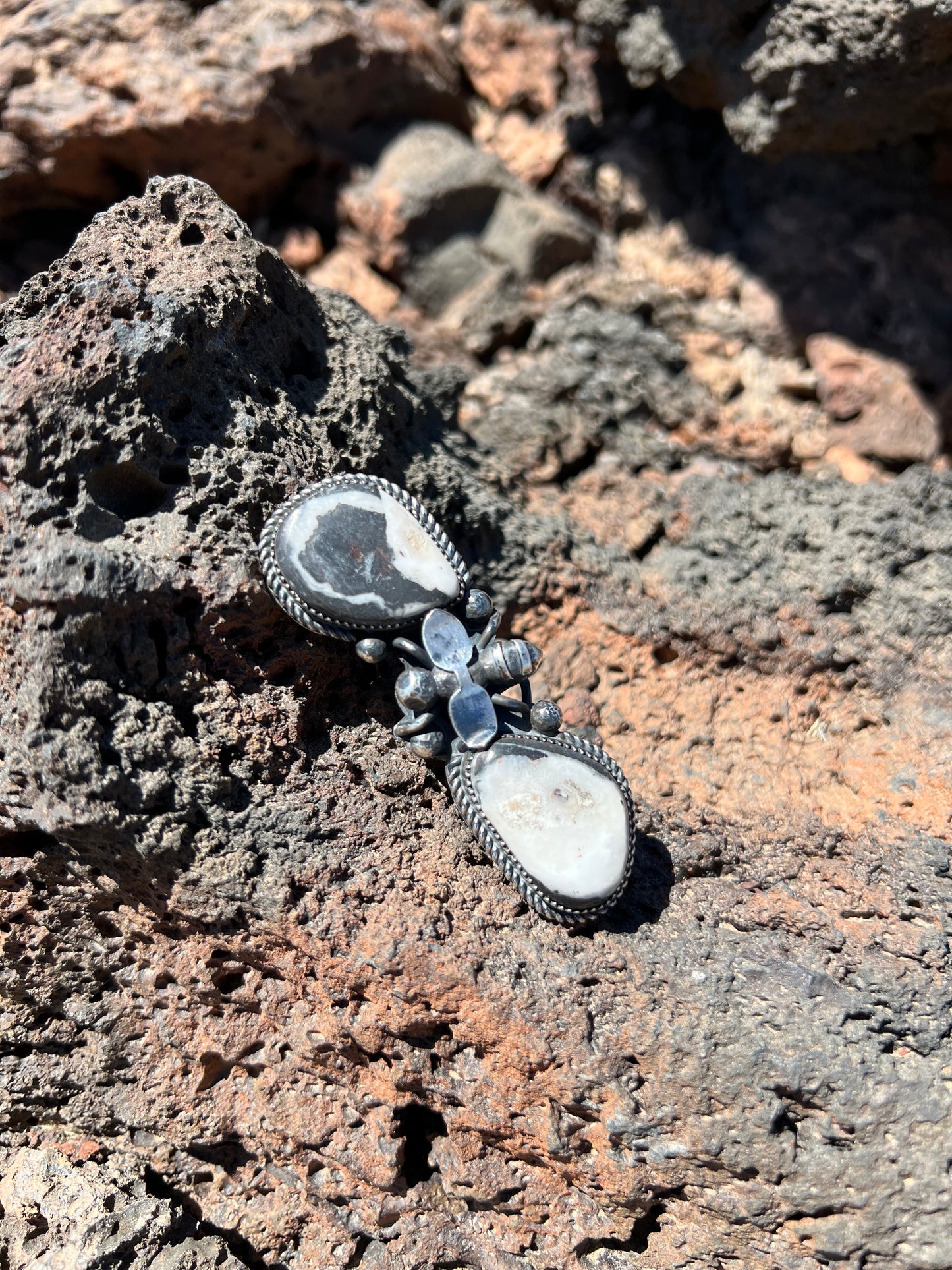 White Buffalo Bee Ring