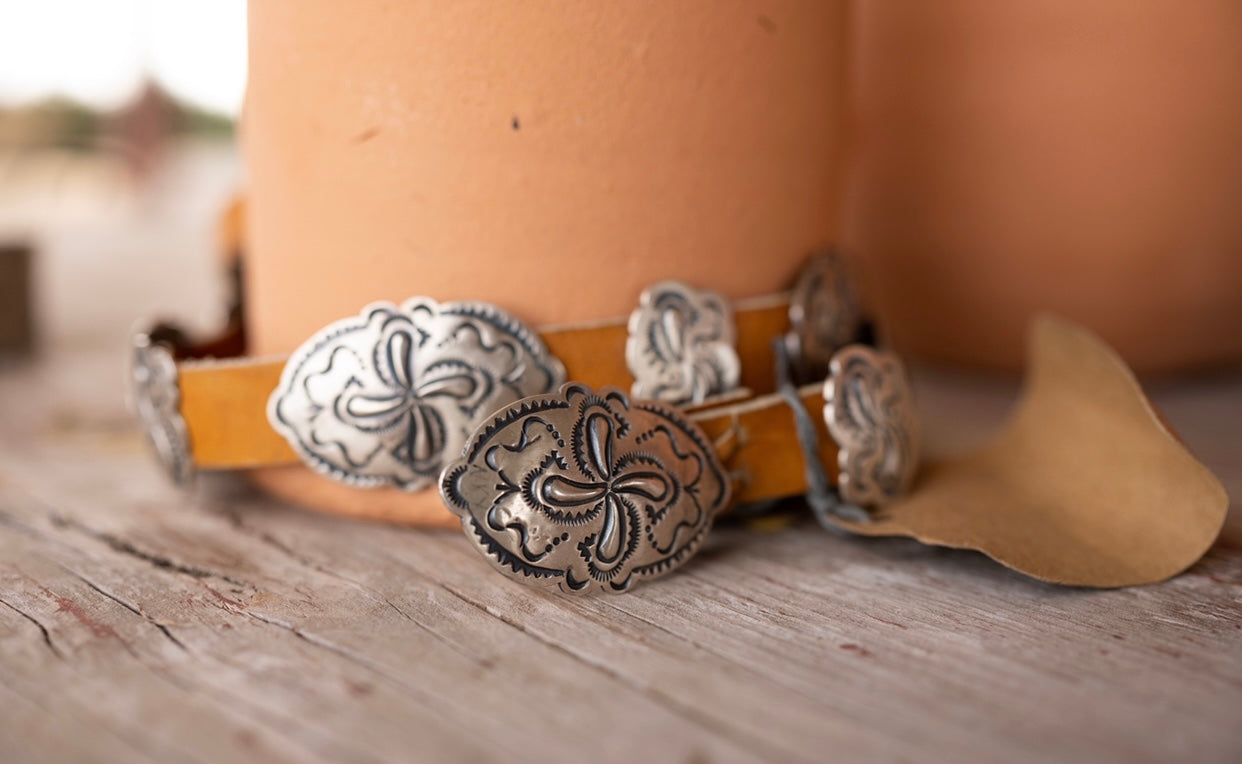 Gilbert Tom Navajo Concho Belt