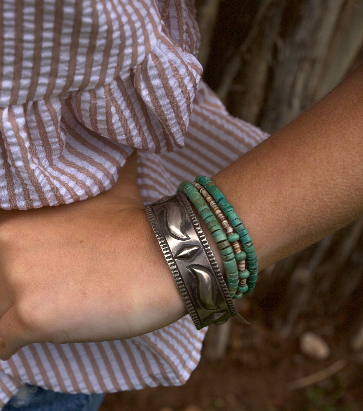 AC Sterling Silver Cuff - 3/4"