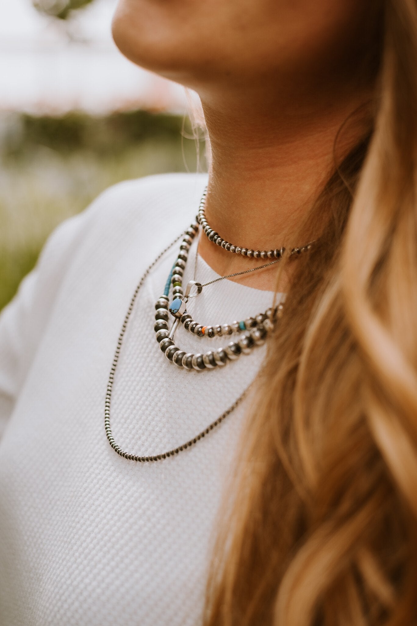 3mm Navajo Pearl Necklace