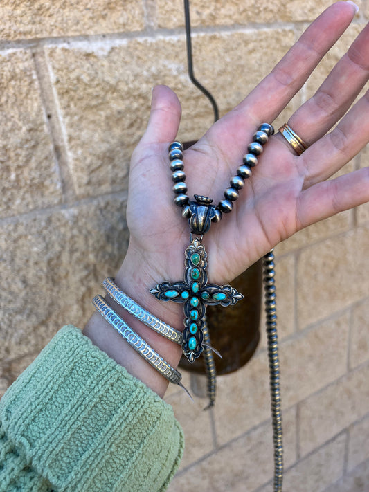 Turquoise Cross Pendant