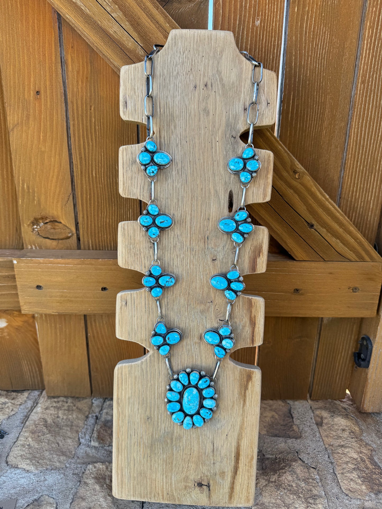 Francisco Turquoise Lariat Set