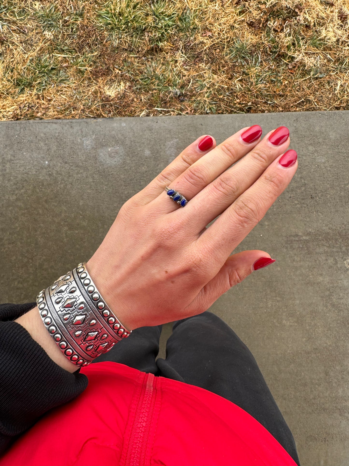 Vintage Blue Lapis Stacker