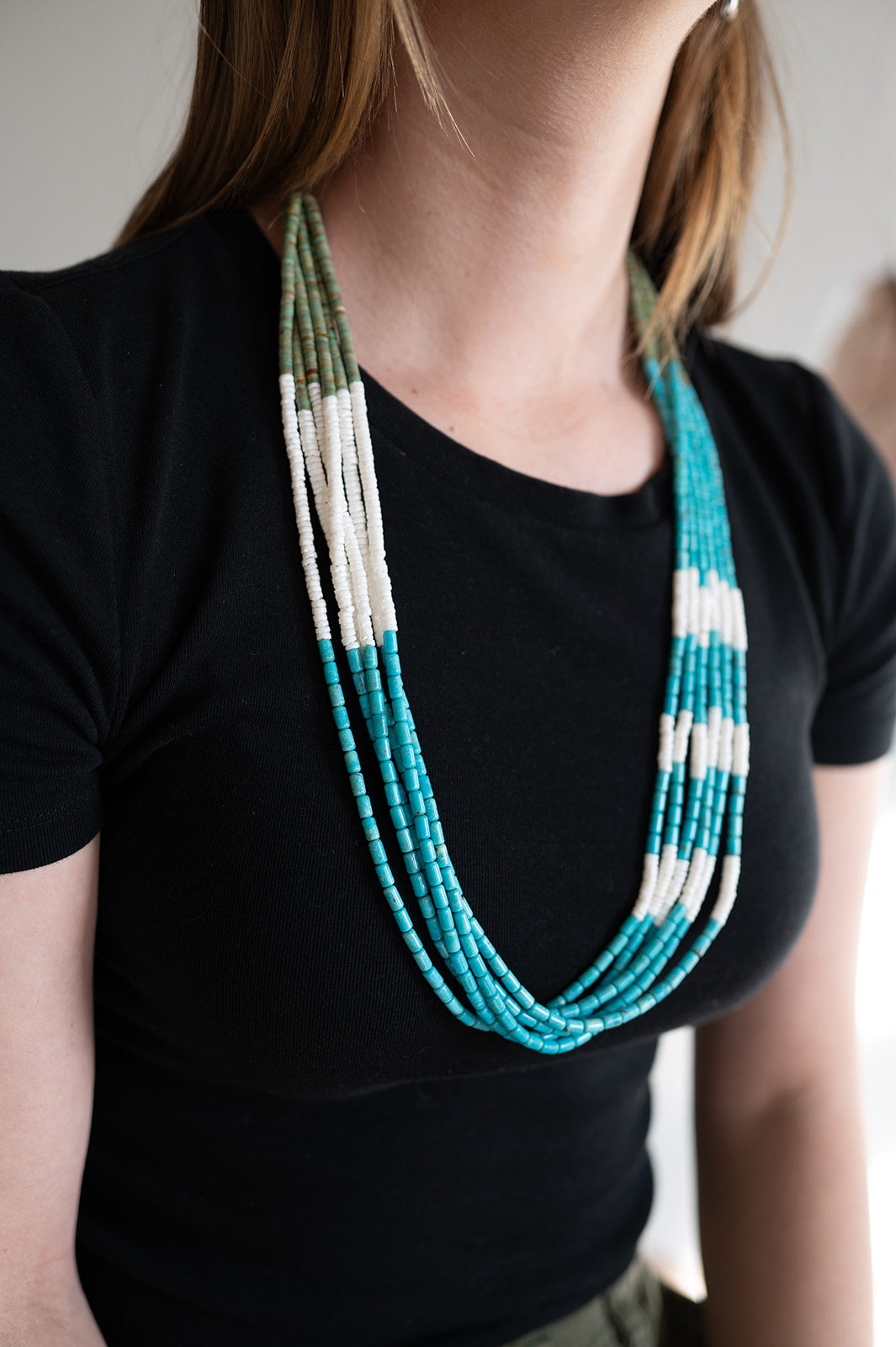6 Strand Turquoise Necklace