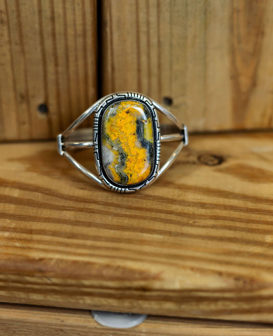 Bumblebee Jasper Cuff