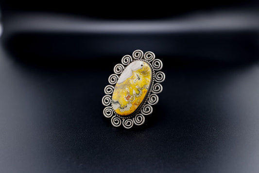 Bumblebee Jasper ring