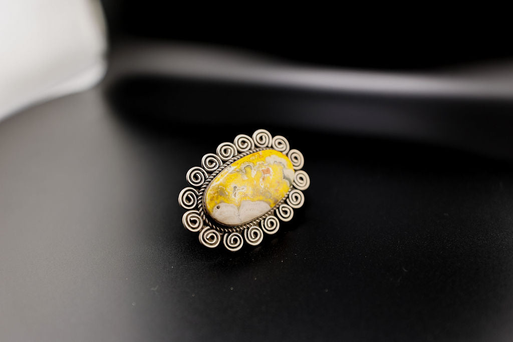 Bumblebee Jasper ring