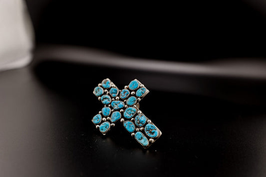 Turquose Cross Statement Ring