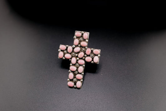 Pink Conch Statement Ring