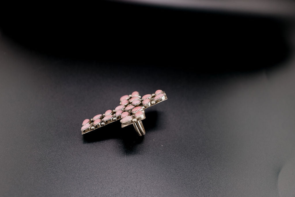 Pink Conch Statement Ring