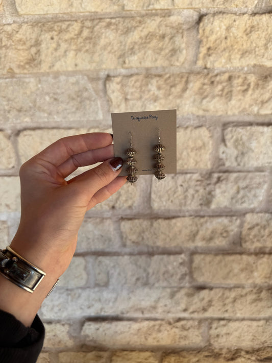 Pumpkin Pearl Dangle Earrings