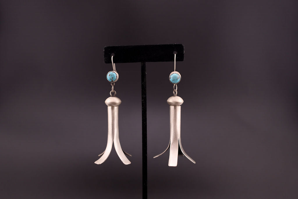 Turquoise Blossom Dangles