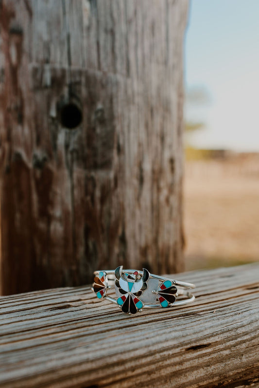 Inlay Thunderbird Cuff