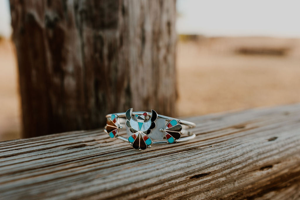Inlay Thunderbird Cuff