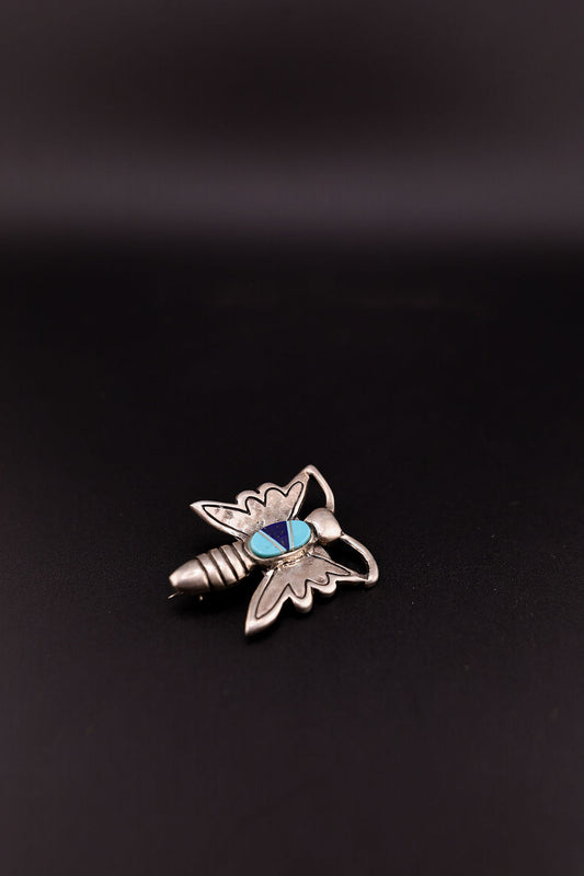 Turquoise and Lapis Brooche