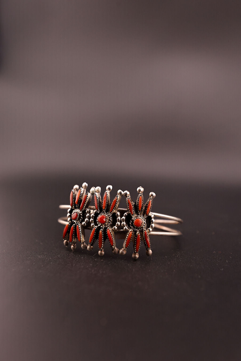 Coral Zuni Cuff