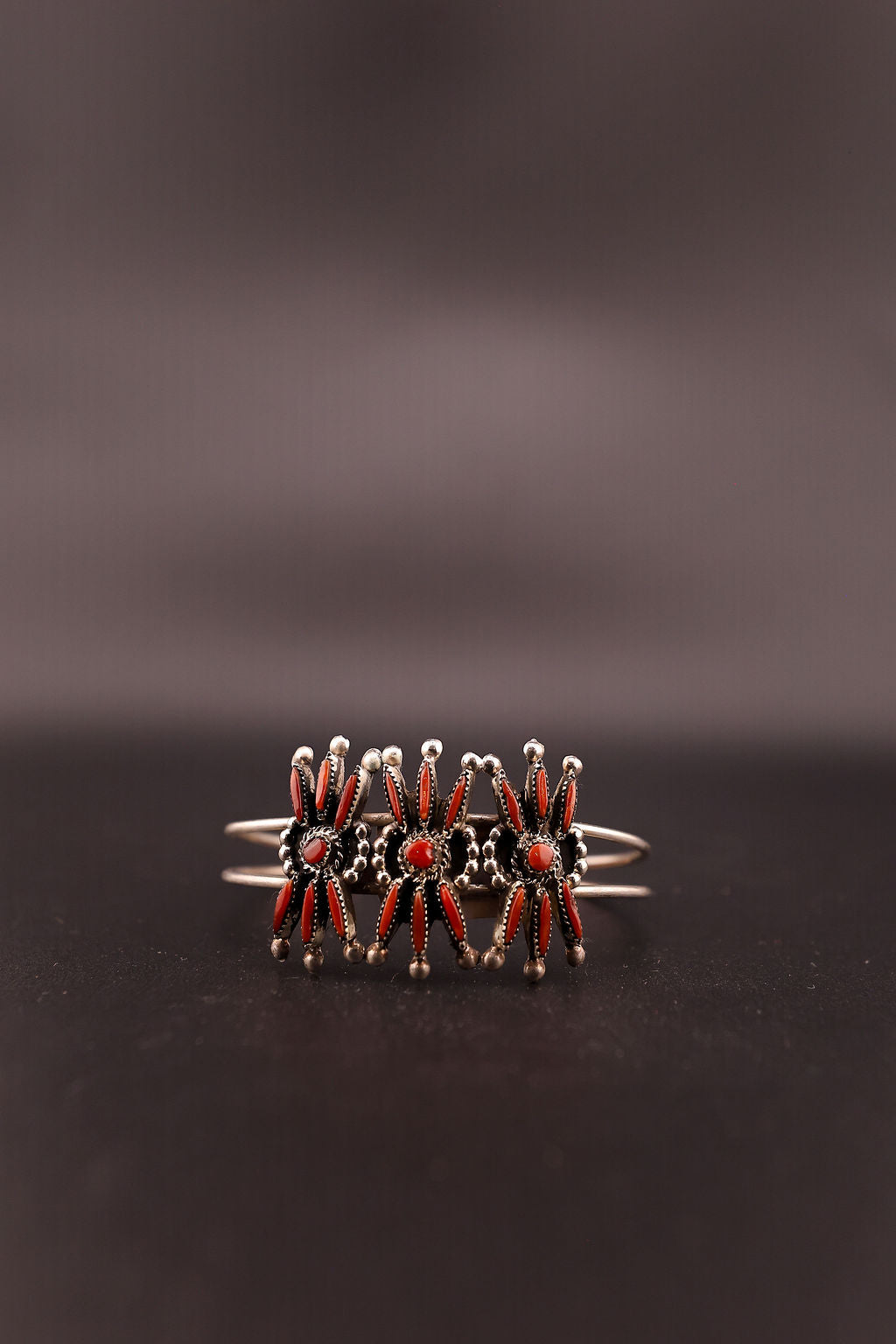 Coral Zuni Cuff