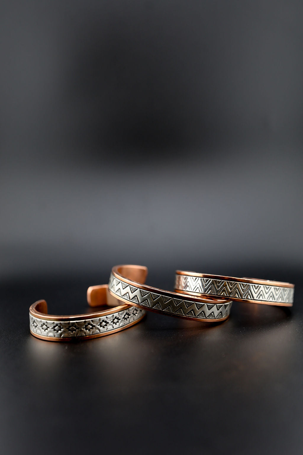 Sterling Silver & Copper Bracelets