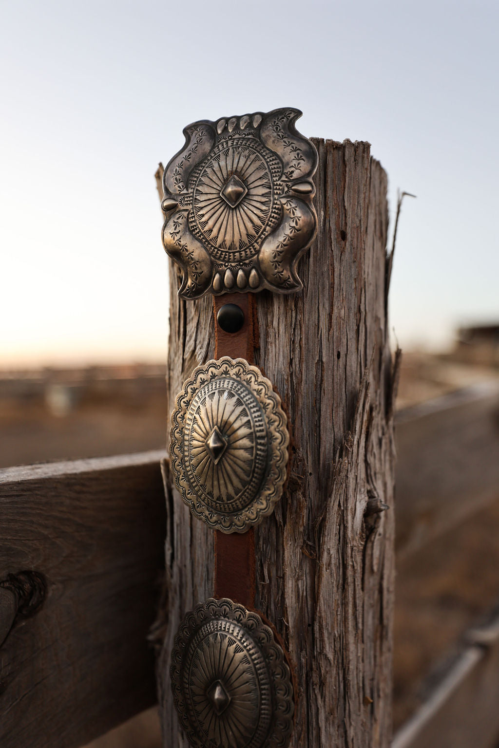 DM Sterling Silver Concho Belt