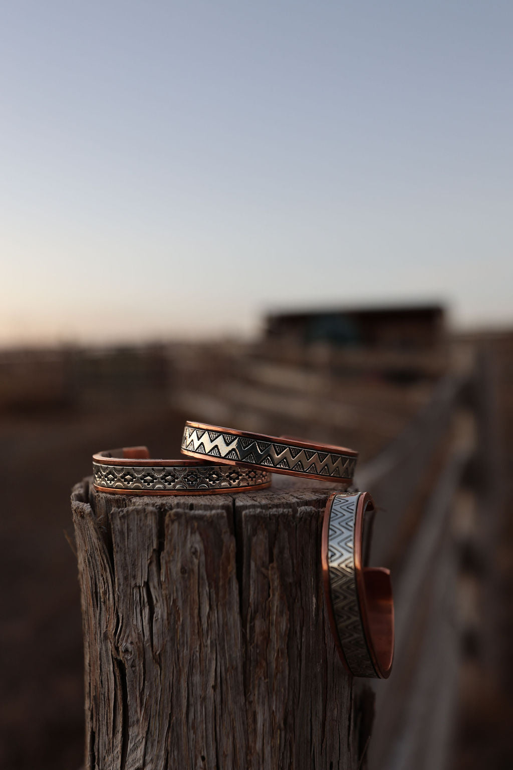 Sterling Silver & Copper Bracelets