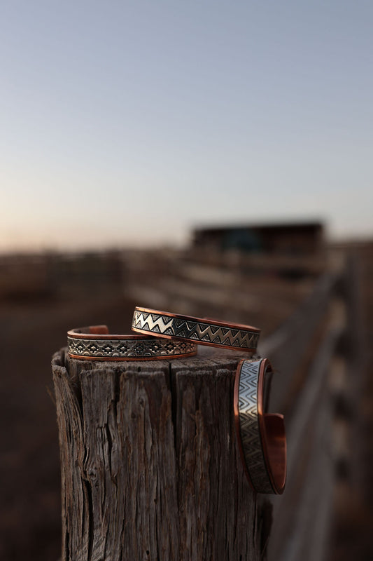 Sterling Silver & Copper Bracelets