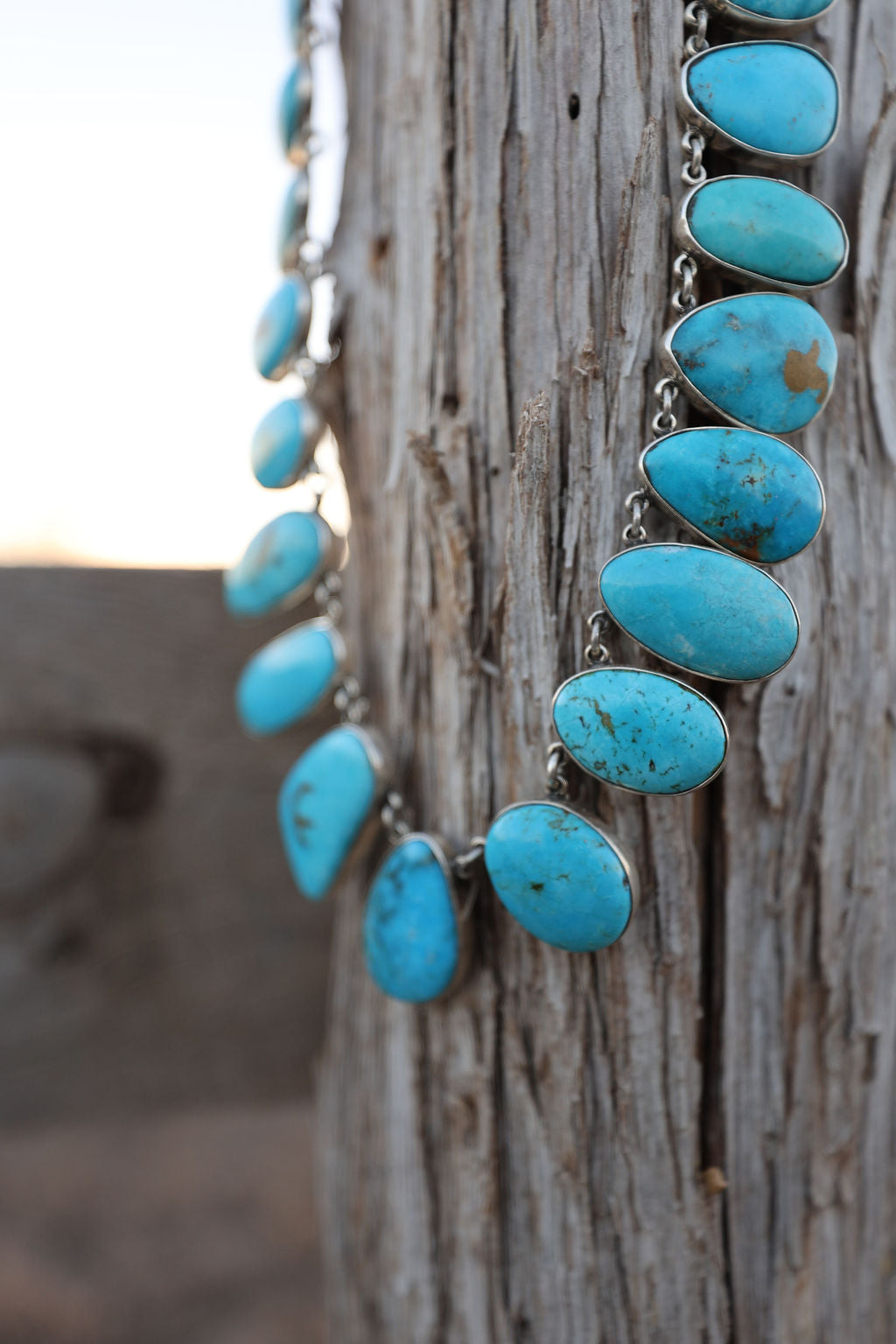 Federico J. Turquoise Necklace and Earring Set