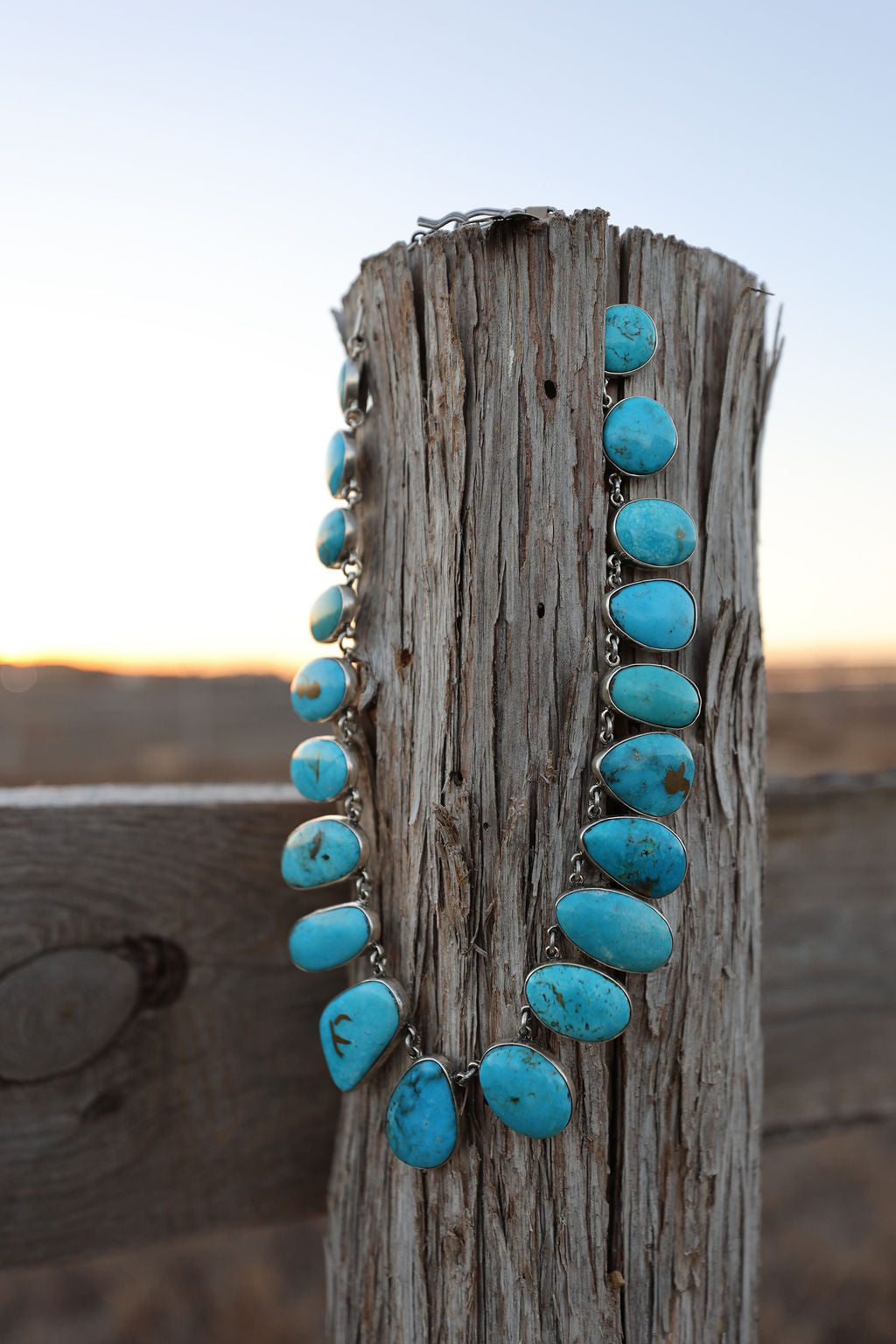 Federico J. Turquoise Necklace and Earring Set