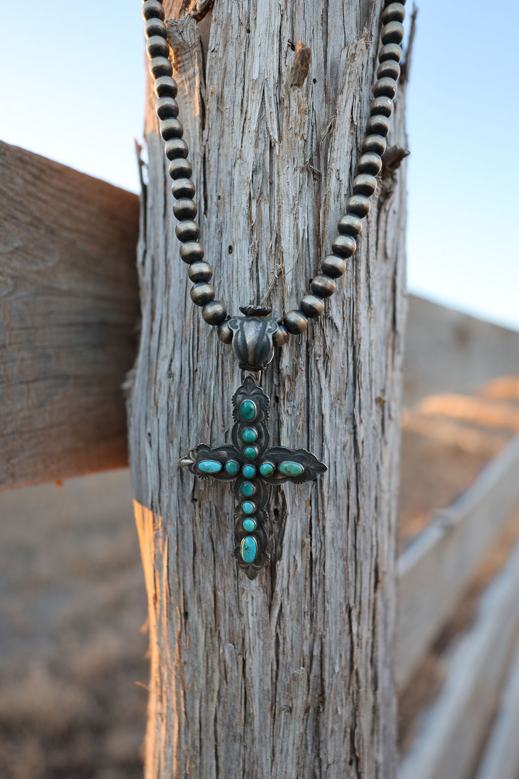Turquoise Cross Pendant