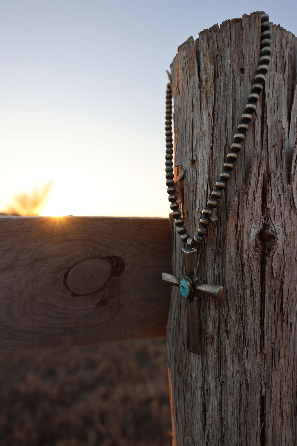 Number 8 Cross Pendant