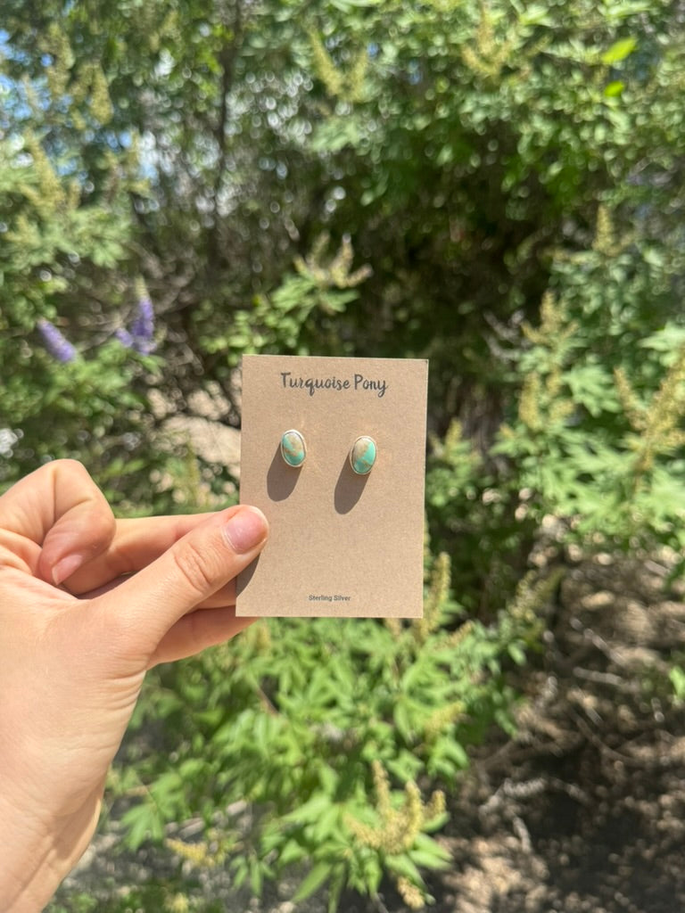 Green Turquoise Studs