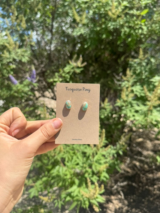 Green Turquoise Studs