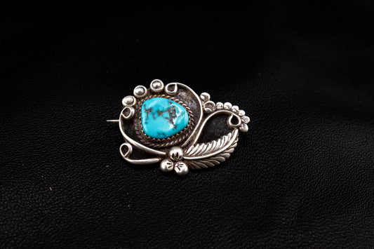 Vintage Turquoise Pin