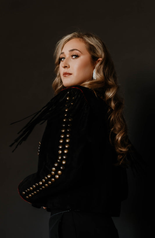 Double D Black Fringe Jacket