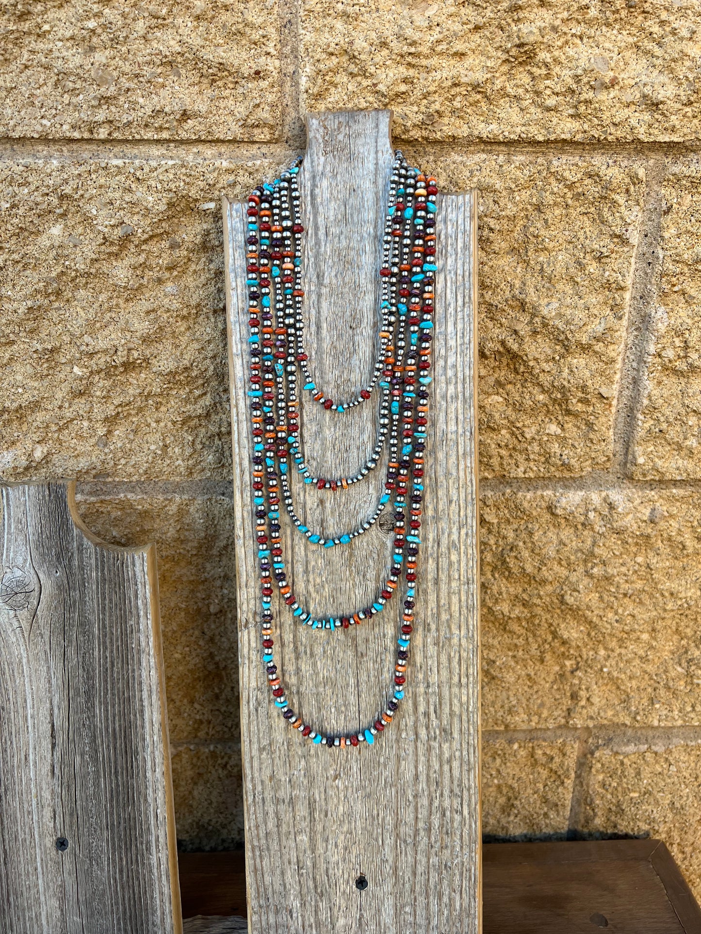 Multi Color Navajo Pearl Necklaces