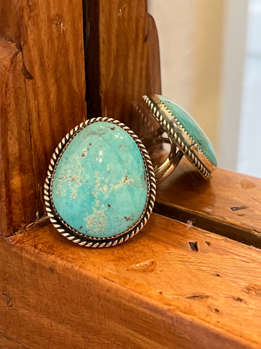 Round Stone Turquoise Ring