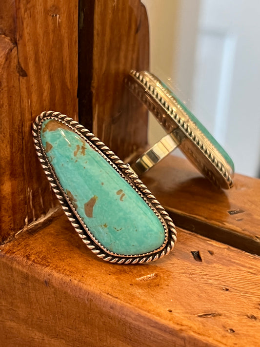 Oblong Turquoise Ring