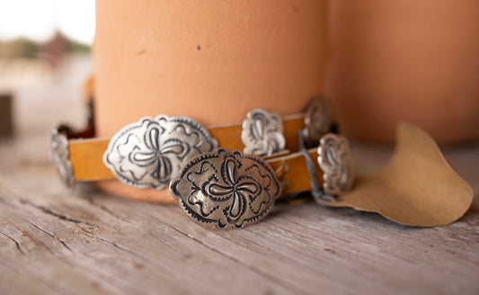 Gilbert Tom Navajo Concho Belt