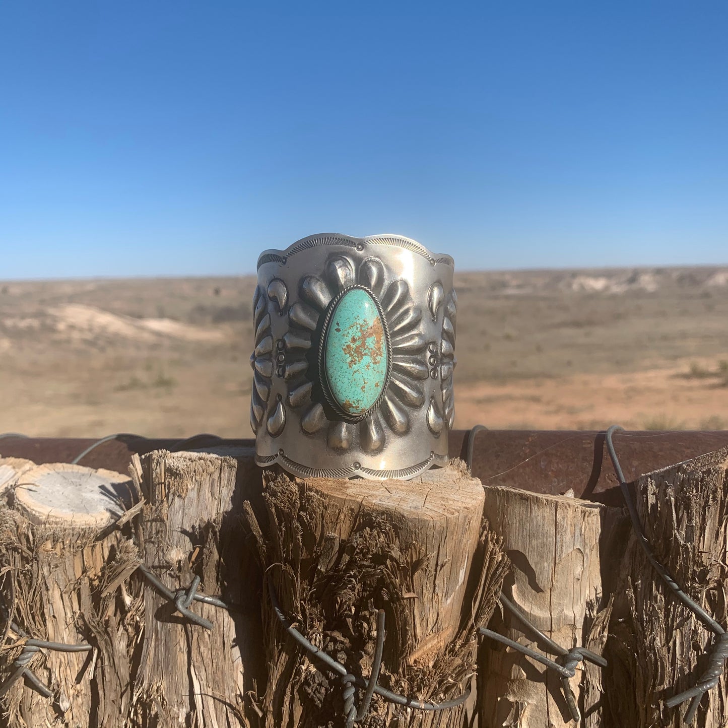 Number 8 Turquoise Chavez Cuff